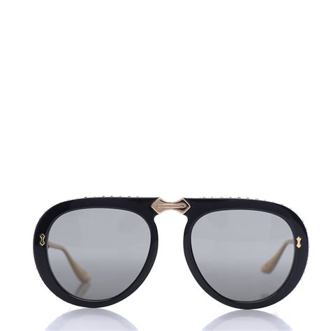 foldable gucci sunglasses|gucci aviator prescription sunglasses.